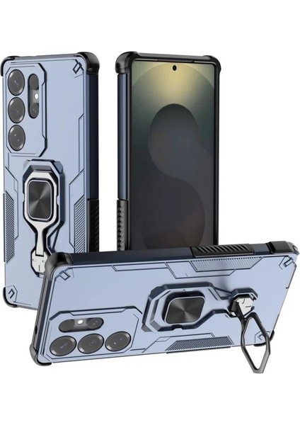 Samsung Galaxy S24 Ultra Telefon Kılıfı Pc Tpu Arka Kapak Temperli Camlı Destek Standı (Yurt Dışından) fiyatları