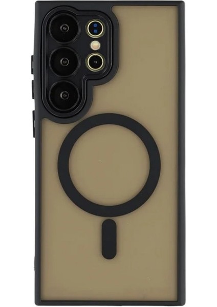 Samsung Galaxy S24 Ultra Arka Kapak Pc Tpu Darbeye Dayanıklı Telefon Kılıfı Magsafe ile Uyumlu (Yurt Dışından)