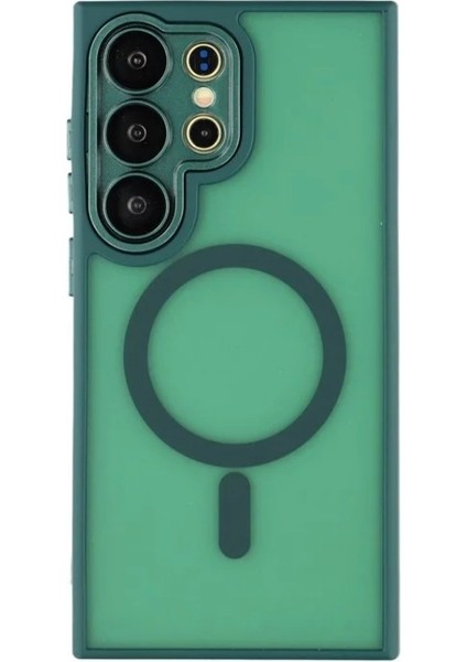 Samsung Galaxy S24 Ultra Arka Kapak Pc Tpu Darbeye Dayanıklı Telefon Kılıfı Magsafe ile Uyumlu (Yurt Dışından)