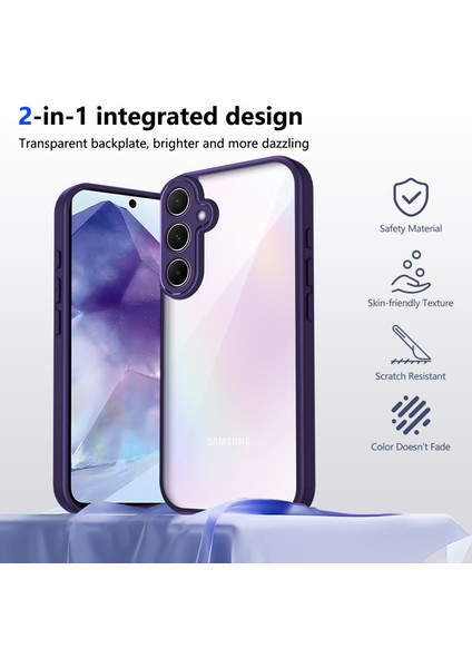 Samsung Galaxy S24 Plus Mat Kaplama Dokunmatik Şeffaf Pc + Tpu Darbeye Dayanıklı Telefon Arka Kılıfı (Yurt Dışından) fiyatları