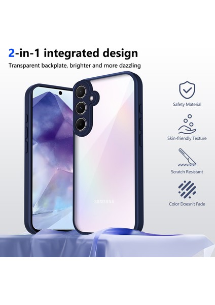 Samsung Galaxy S24 Plus Mat Kaplama Dokunmatik Şeffaf Pc + Tpu Darbeye Dayanıklı Telefon Arka Kılıfı (Yurt Dışından) fiyatları