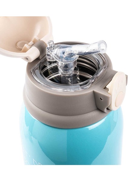 Kake Mavi Unıcorn Desenli Çift Kapaklı Çocuk Termosu 600ML modelleri