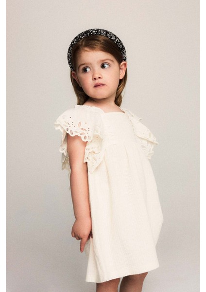 Nmffrıjo Ss Dress Bej Kız Çocuk Elbise