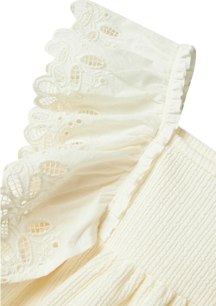 Nmffrıjo Ss Dress Bej Kız Çocuk Elbise modelleri