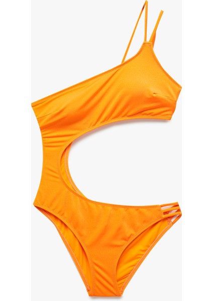 Ince Askılı Asimetrik Pencere Detaylı Mayokini