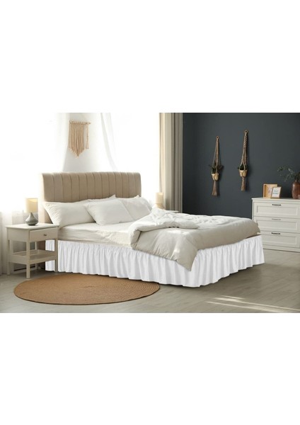 Baza Fırfırı & Tek Kişilik & Beyaz - Ranforce Kumaş fiyatları