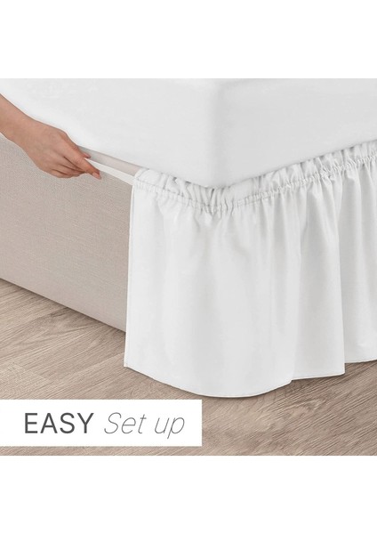 Baza Fırfırı & Tek Kişilik & Beyaz - Ranforce Kumaş fırsatları