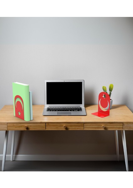 Ay Yıldız Dekoratif Metal Kitap Tutucu, Kitap Desteği, 2'li Set fiyatları