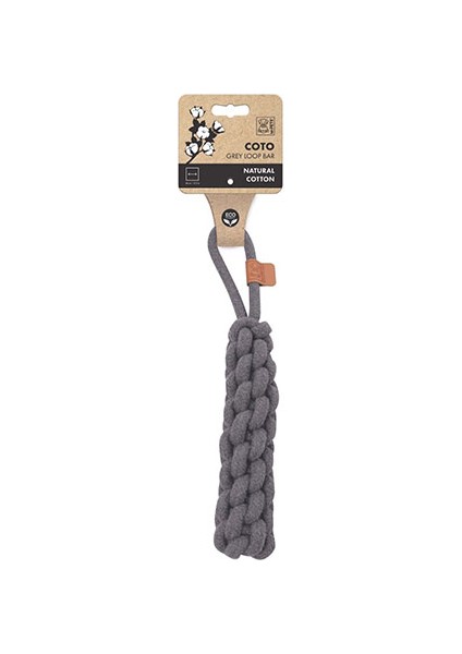Örgü Köpek Oyuncağı Gri 34 cm