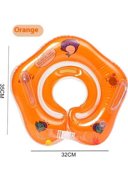 Zilli Yüzme Halkası Çocuk Yaka Banyosu Şişme Kalınlaştırılmış Yürümeye Başlayan Çocuklar Ayarlanabilir (Yurt Dışından)