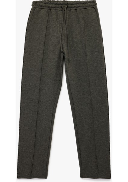 Scuba Kumaş Cepli Cigarette Kesim Eşofman Pantolon