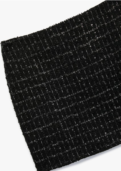 Parıltılı A Kesim Mini Tüvit Etek modelleri