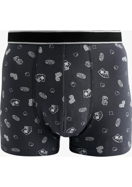 Pamuklu Desenli 3'lü Boxer Seti fırsatları