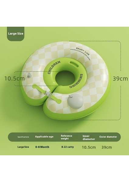 Çocuklar Basın Tipi Ikinci Şişme Yüzme Halkası Kalınlaştırılmış Bebek Yaka Bebek Yüzme Yaka (Yurt Dışından)