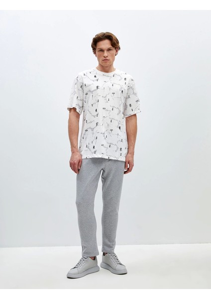 Lcw Casual Gri Slim Fit Erkek Kalın Eşofman Altı