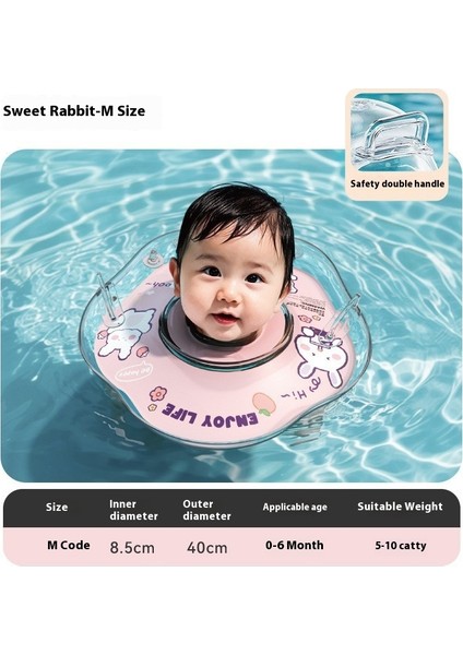 Bebek Yüzme Halkası Kol Çemberi Yenidoğan Küçük Çocuklar Boyun Çemberi Çift Katmanlı Kalınlaşma Boğulma Önleyici 0-12 Ay Çocuk Bebek Yaka (Yurt Dışından)