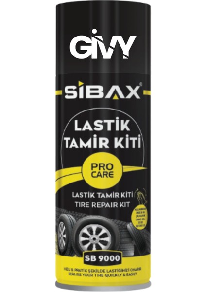 Lastik Tamir Kiti Sprey 400 ml – Patlak Lastik Şişirme ve Anında Onarım Spreyi SB9000 fiyatları