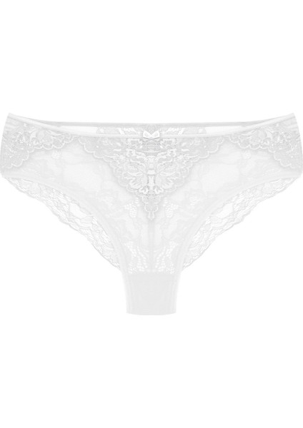 Kadın 3'lü Dantelli ve Tüllü Fantezi Külot (%96 Pamuk - %4 Elastan) modelleri