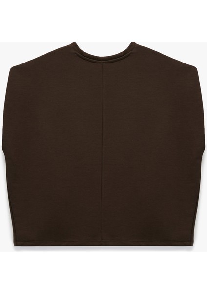 Regular Fit Bisiklet Yaka Kolsuz Kazak fiyatları