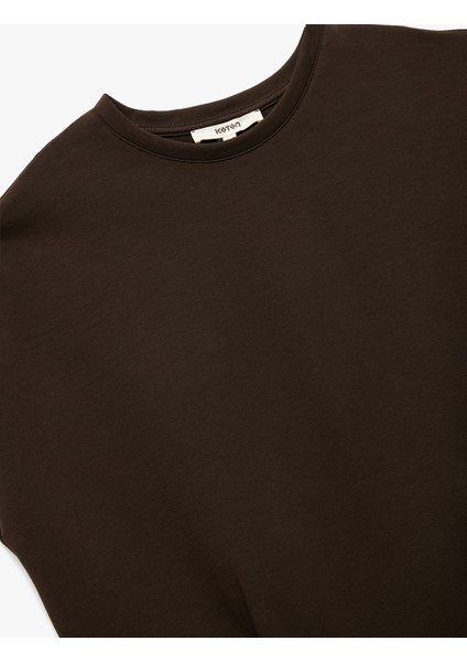 Regular Fit Bisiklet Yaka Kolsuz Kazak modelleri