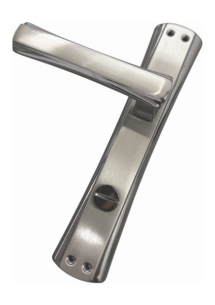 Venedik Açmalı Füme Saten Wc Kapı Kolu-Kolay Montaj, Iç Kapı Kolu, Modern Kapı Kolu (1 Takım) Sol fırsatları