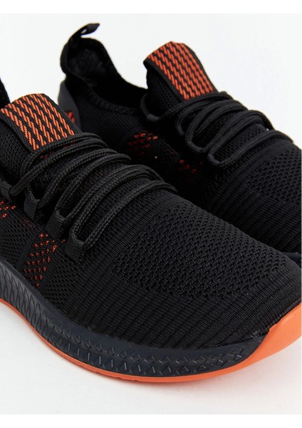 Lcw Steps Siyah Bağcıklı File Detaylı Erkek Spor Ayakkabı modelleri