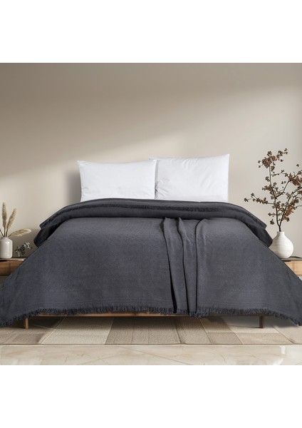 Home Zuma Çift Kişilik Pike 200X220 Cm-Antrasit