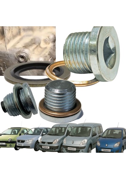Twingo 1 2 Kangoo 1 2 Symbol Thalia Karter Tapası Tapa Pulu ve Bakır Conta Seti