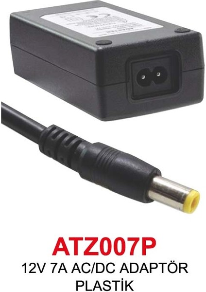 12V 7A AC/DC ADAPTÖR PLASTİK