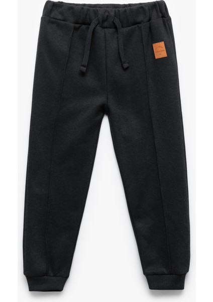 Beli Lastikli Cepli Basic Jogger Eşofman Altı