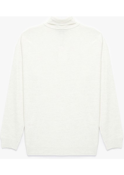 Uzun Kollu Basic Balıkçı Yaka Triko Kazak fırsatları