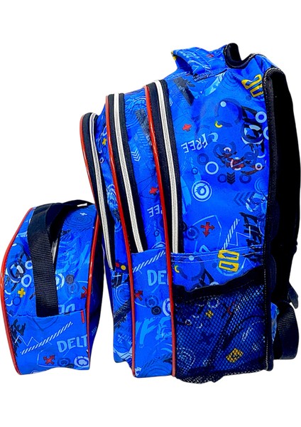 Örümcek Adamlı Işıklı Desenli Ilkokul Çantası 2'li Takım modelleri