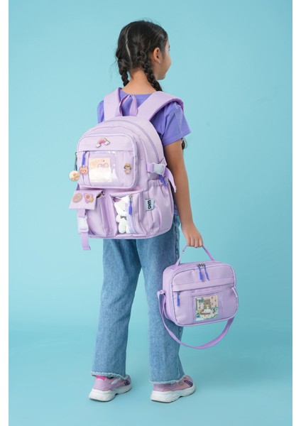 Kawaii Kore Tarzı Ayıcıklı Ilkokul ve Beslenme Çantası fiyatları