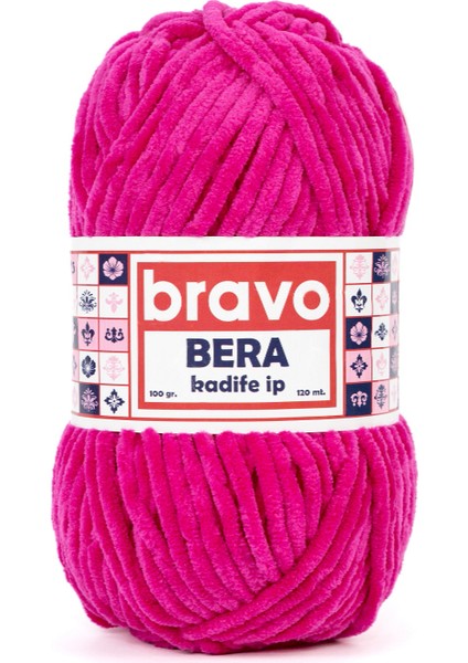 Bera Kadife Iplik 100 gr 120 Metre (Renk Kodu: 918) Fuşya fiyatları