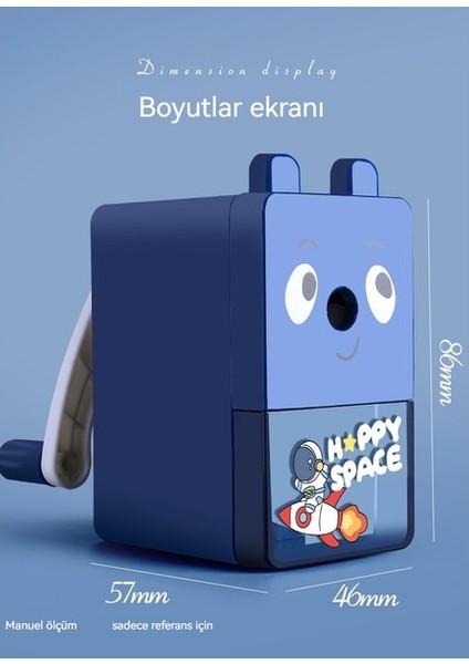 Öğrenci Karikatür El Krank Döner Kalemtıraş (Yurt Dışından) fiyatları