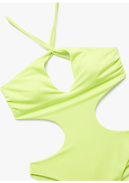 Ip Askılı Halter Yaka Parlak Mayokini modelleri