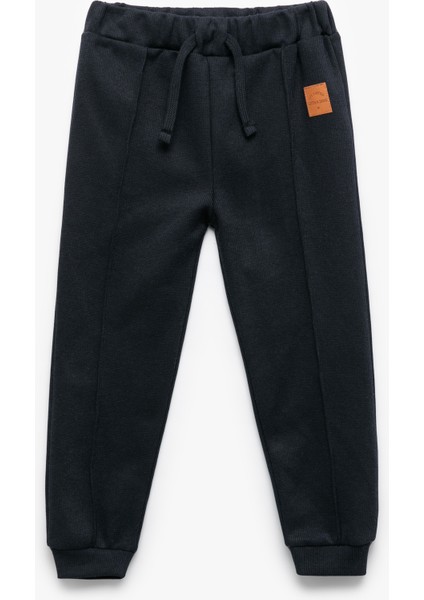 Beli Lastikli Cepli Basic Jogger Eşofman Altı