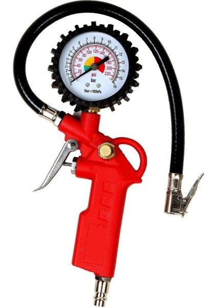 Basınç Göstergeli Lastik Şişirme Ölçme
