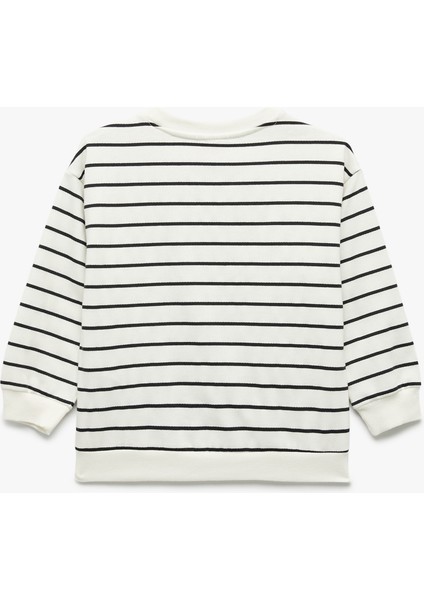 Şardonlu Uzun Kollu Bisiklet Yaka Sweatshirt fiyatları