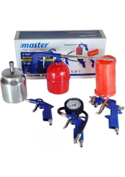 504000 Havalı Alet Aksesuar Seti 5 Parça