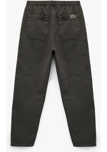 Cep Detaylı Pamuklu Straight Fit Beli Bağcıklı Rahat Kesim Gabardin Pantolon fiyatları