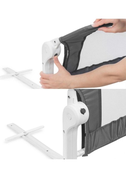 Yatak Bariyeri Gri-Beyaz Biye 120X50 cm modelleri