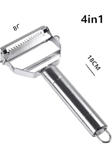 Çok Işlevli Mutfak Soyucu Rende Jülyen Soyucu Sebze Meyve Soyucu Paslanmaz Çelik Patates Dilimleyici Parçalayıcı Mutfak Aleti Renk: 2in1 Soyucu (Yurt Dışından)