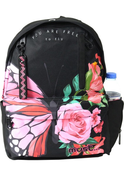 585056 Butterfly İlkokul Sırt Çantası-Siyah