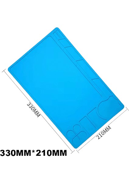 Onarım Pedi Izolasyon Isıya Dalı Lehimleme Istasyonu Silikon Mat Çalışma Izolatör Pedi Masa Bakım Platformu Telefon Izle Aracı Renk: 33X21CM (Yurt Dışından)