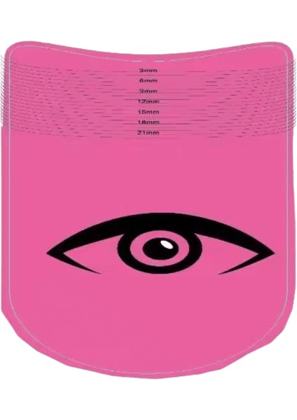 5/10 Adet Kirpik Uzunluğu Ölçme Cetveli Taşınabilir Kaş Yumuşak Plastik Cetvel Makyaj Aracı Kirpik Uzatma Büyüme Aksesuarı Kirpikler Renk: Pembe 2 (Yurt Dışından)