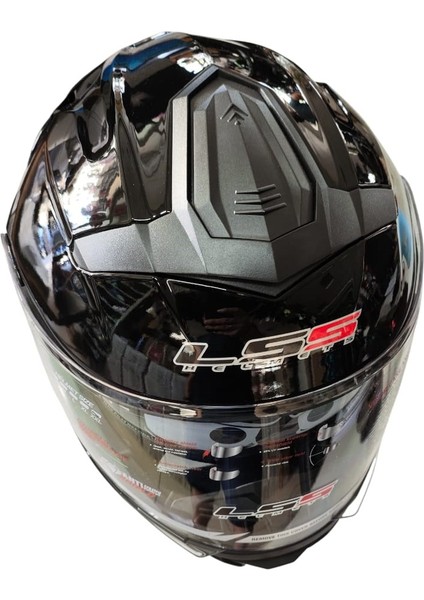 Ls5 Helmets Çeneden Açılır Kask Vizörlü Parlak Siyah fiyatları