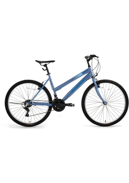Discover Kadın Dağ Bisikleti 42 cm 26 Jant 21 Vites Metalik Mavi Mavi