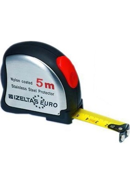 Izeltaş Şerit Metre Krom 5X19MM