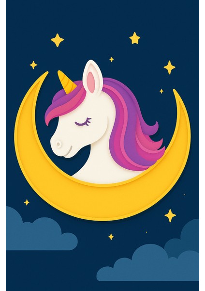 Ayışığı Unicorn Figür Boyama Seti – 4 Renk Boya + 1 Fırça | Çocuk Eğitici Hobi Plakası(12 Cm) modelleri